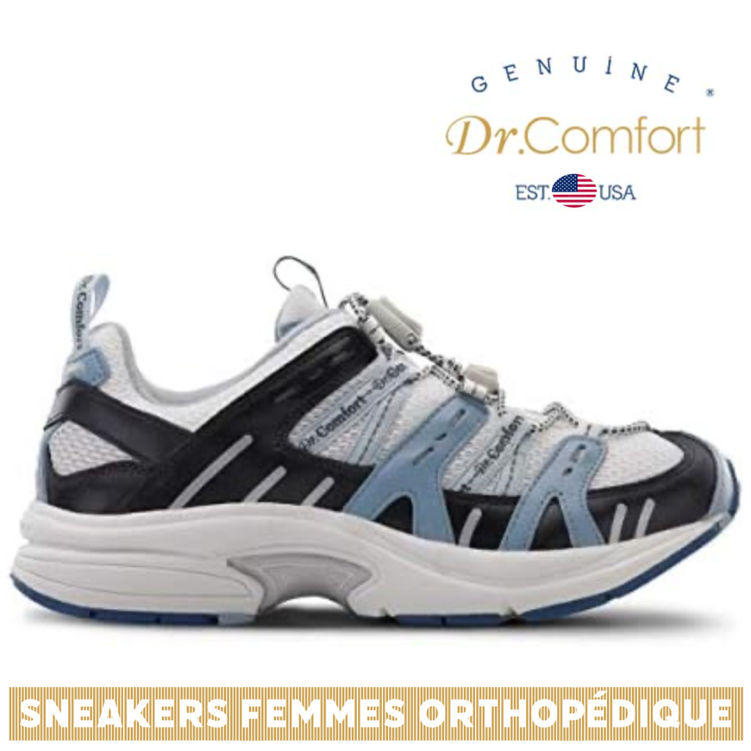 Dr Comfort - Chaussures thérapeutiques Diabetic Extra Depth pour Femme - Refresh - Bleu