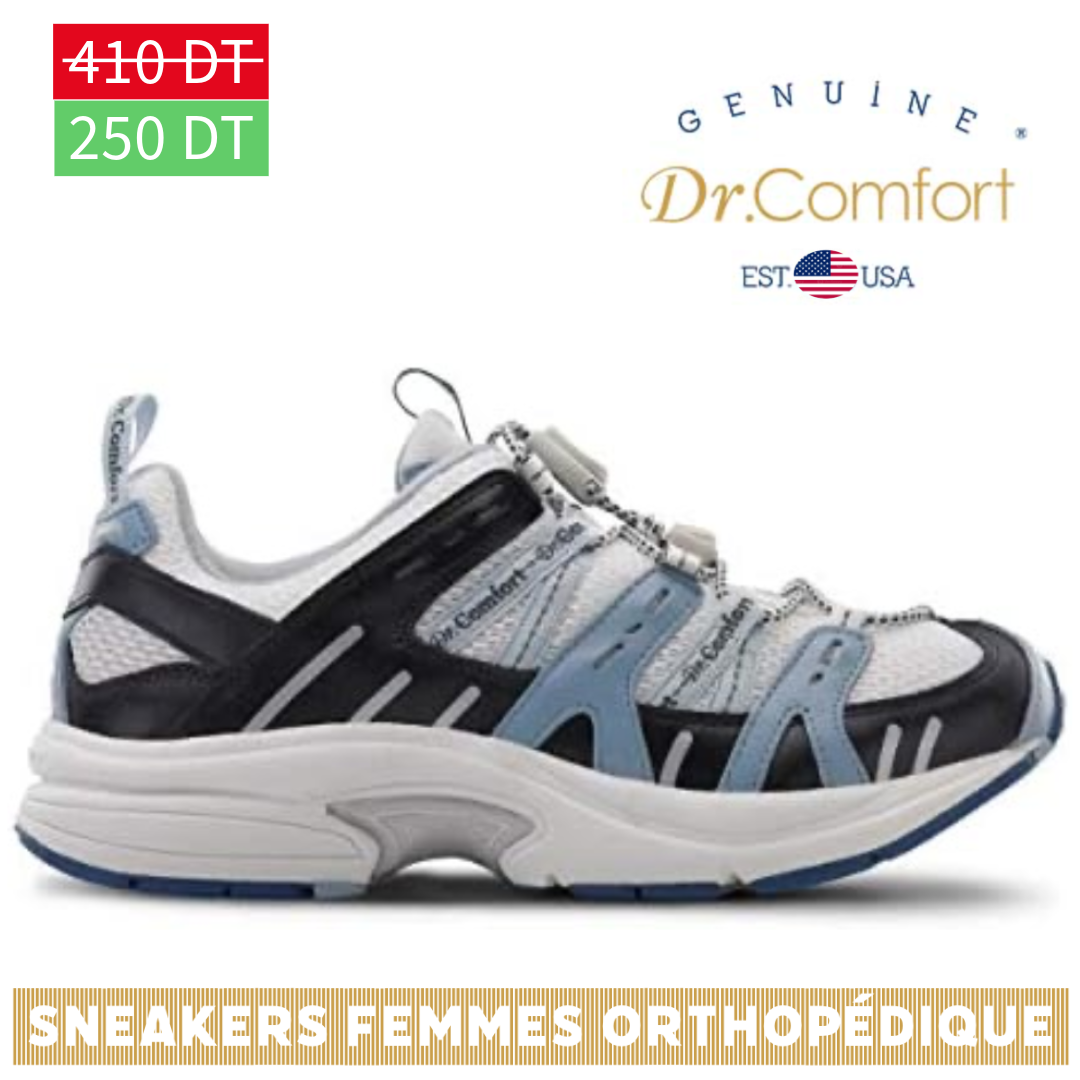 Dr Comfort - Chaussures thérapeutiques Diabetic Extra Depth pour Femme - Refresh - Bleu