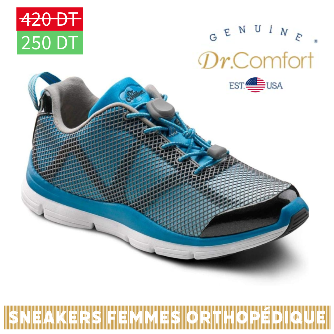 Dr Comfort - Baskets thérapeutiques extra profondes pour femme - Katy - Turquoise