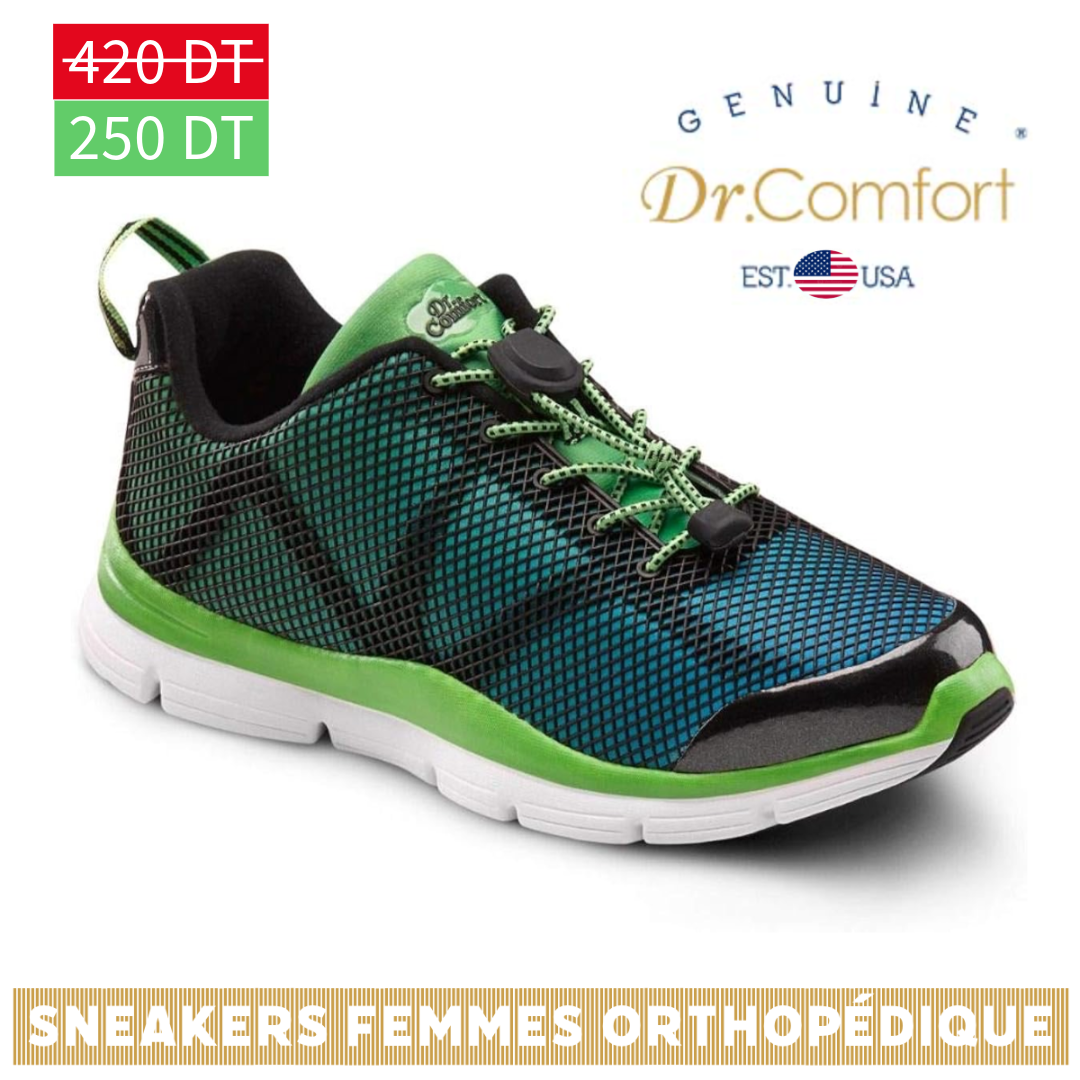 Dr Comfort - Baskets thérapeutiques extra profondes pour femme - Katy - Turquoise Vert