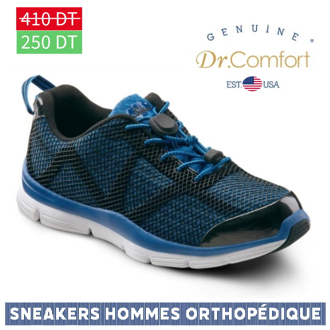 Dr Comfort - Men’s Athletic Shoe pour homme - Jason - Bleu